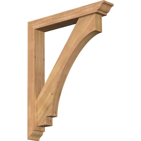 Ekena Millwork Imperial Traditional Smooth Bracket w/ Offset Brace, Western Red Cedar, 5 1/2"W x 36"D x 44"H BKT0604X36X44IMP01SWR